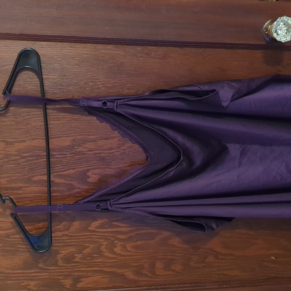 Torrid Plum Purple Silky Slip Lace Nightgown Size 5X - Picture 5 of 9